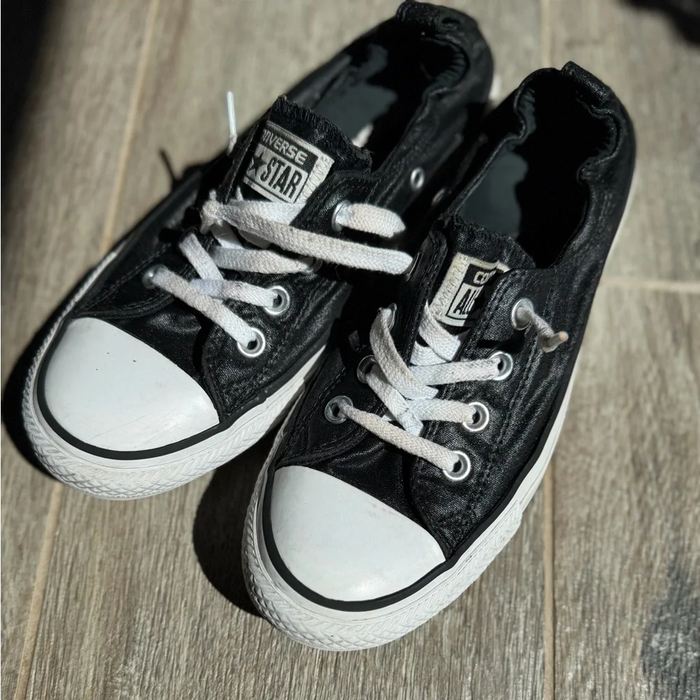 Converse Chuck Taylor All Star Shoreline Black Sneakers Women’s Size 8